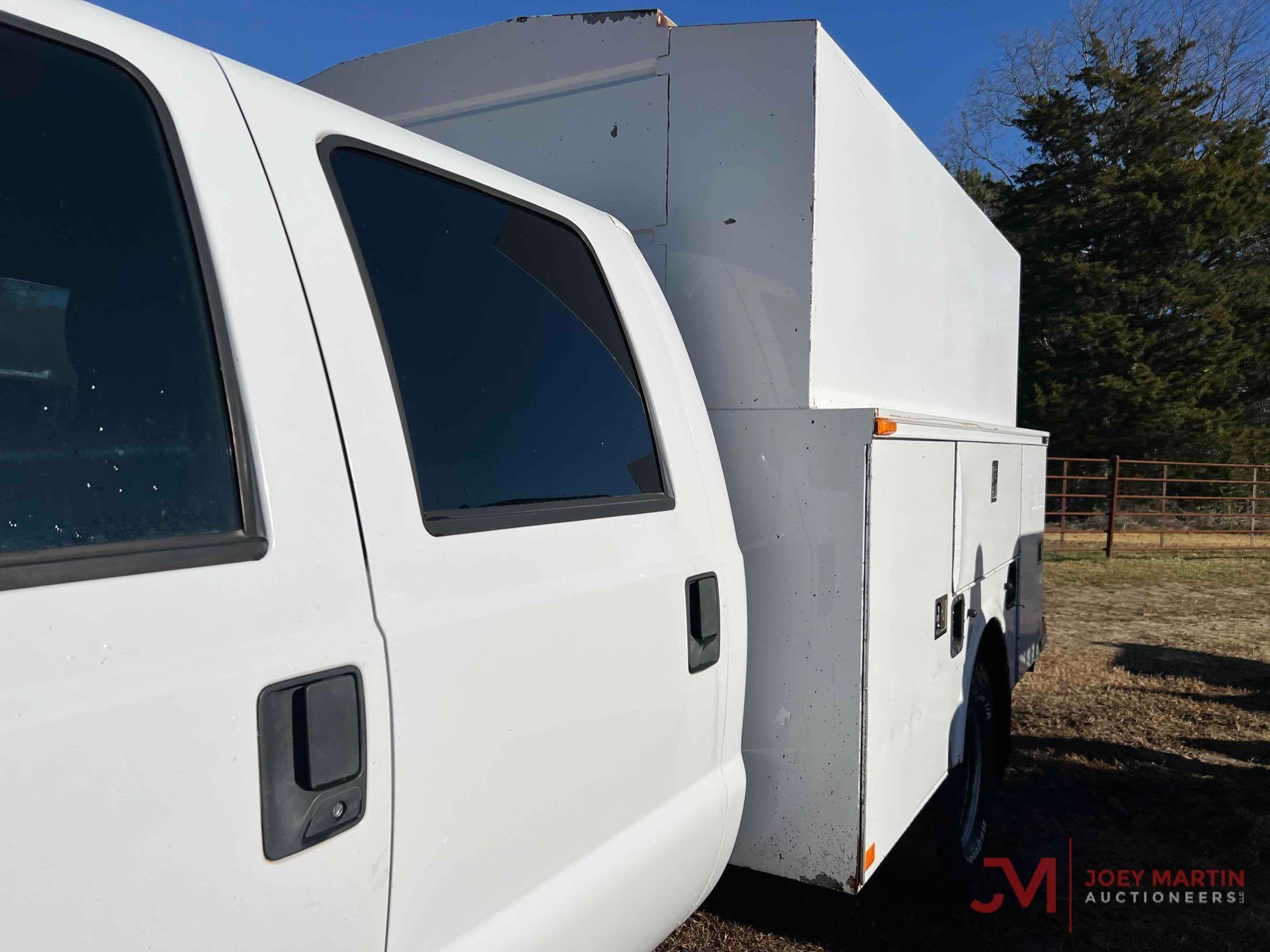 2011 FORD F350 XL SUPER DUTY ENCLOSED SERVICE BODY UTILITY TRUCK