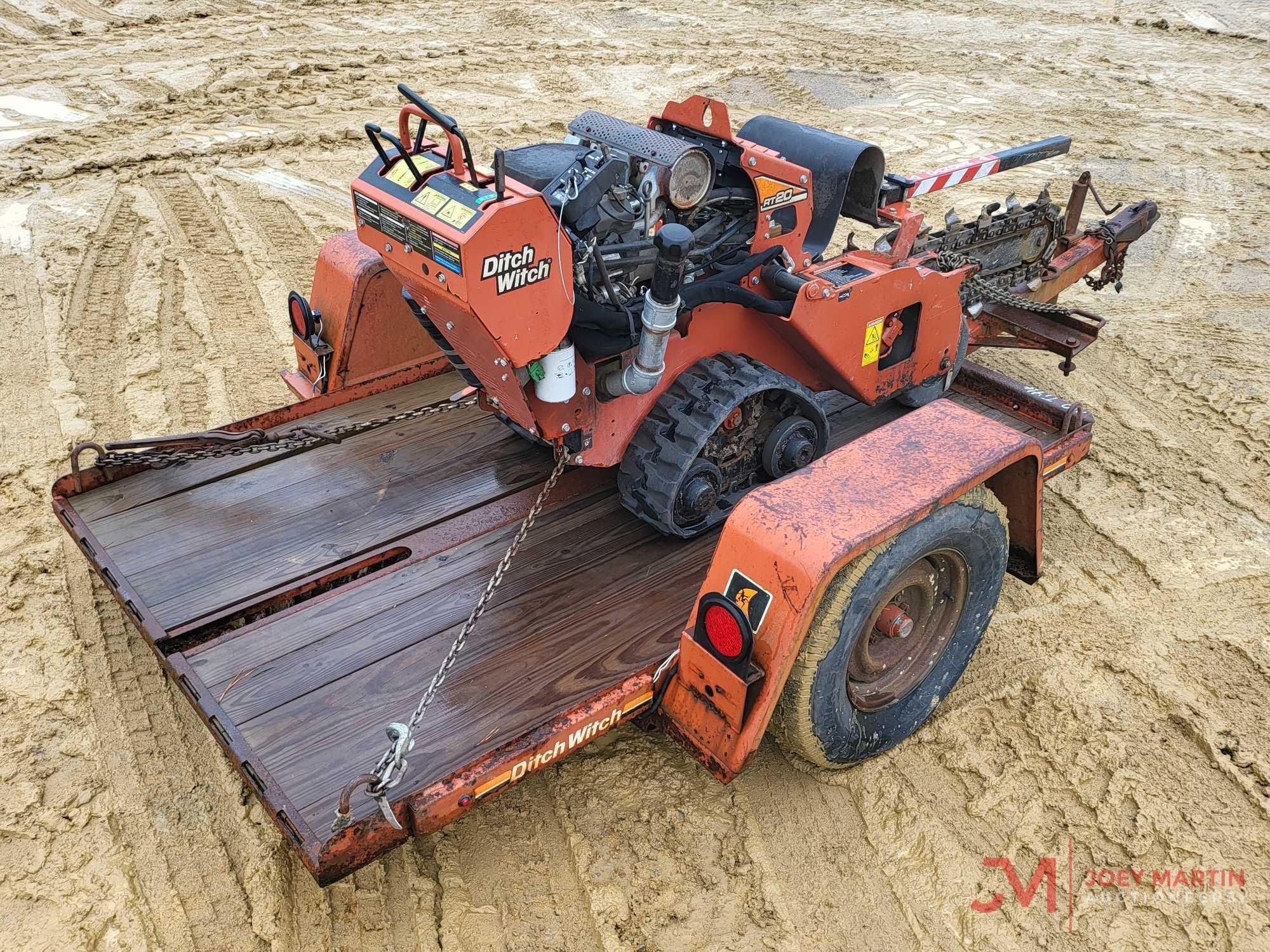 2016 DITCH WITCH RT20 WALK BEHIND TRENCHER