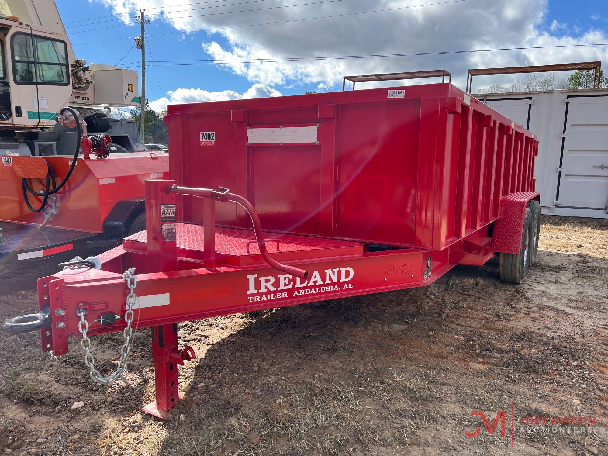 2021 IRELAND HYDRAULIC DUMP TRAILER