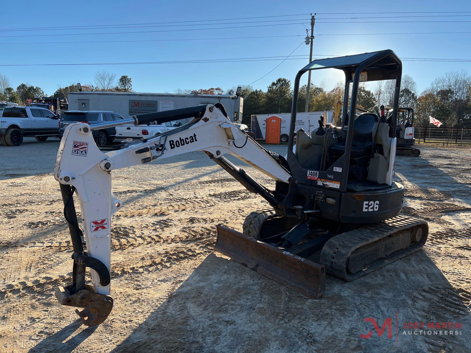 2017 BOBCAT E26 MINI EXCAVATOR