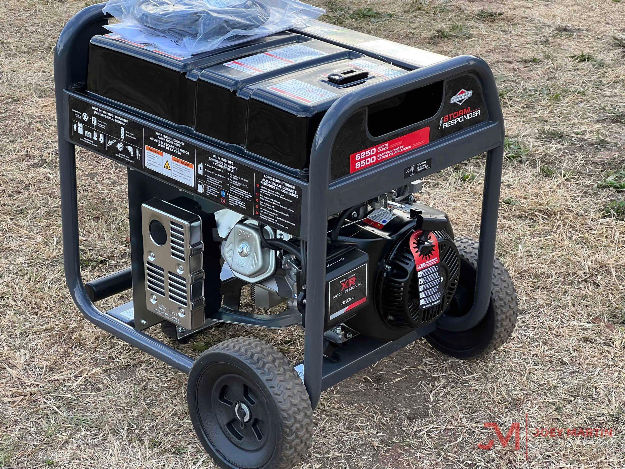 BRIGGS & STRATTON STORM RESPONDER 6250 WATT ROLL AROUND GENERATOR