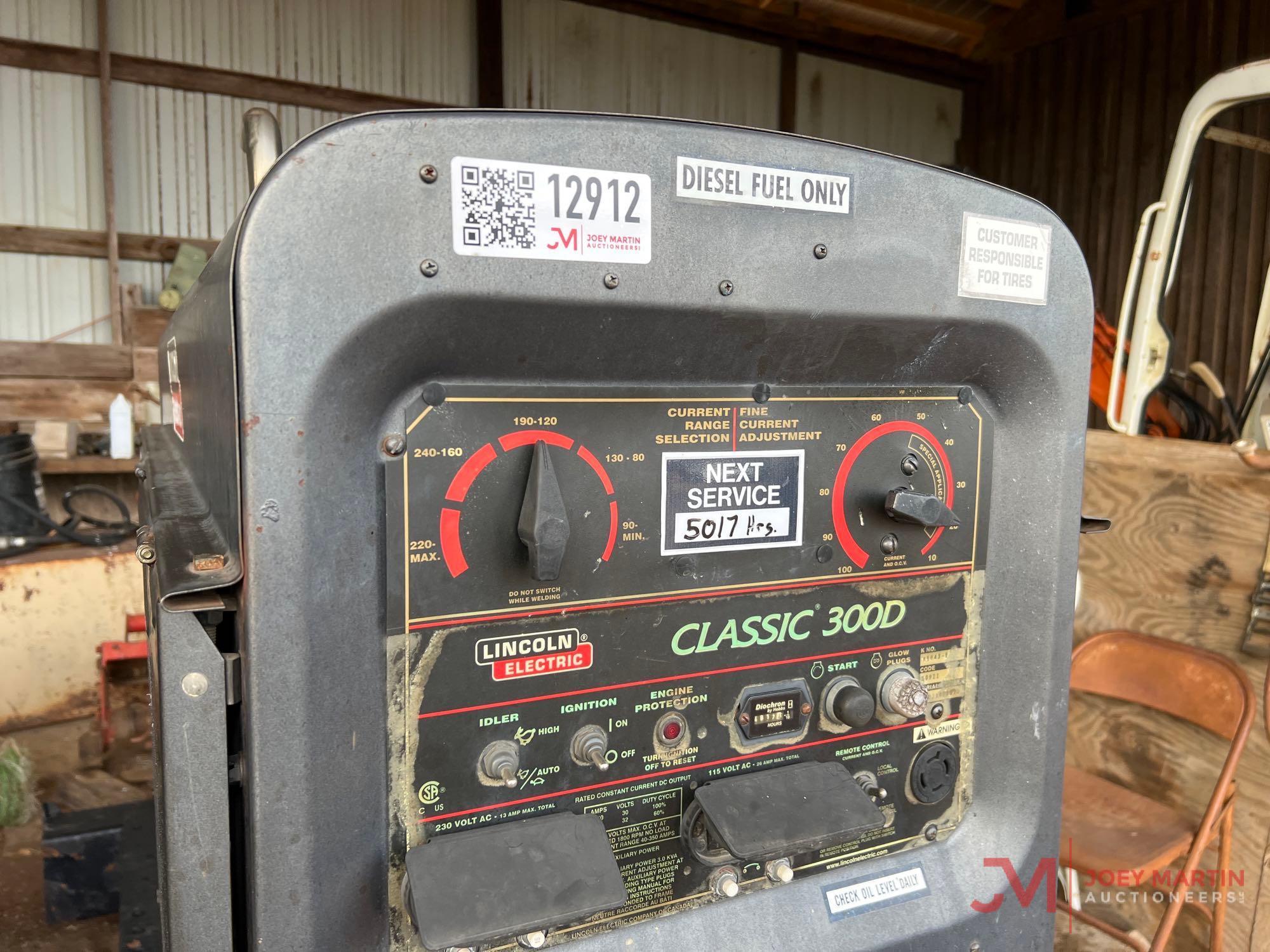 LINCOLN ELECTRIC CLASSIC 300D TOWABLE WELDER