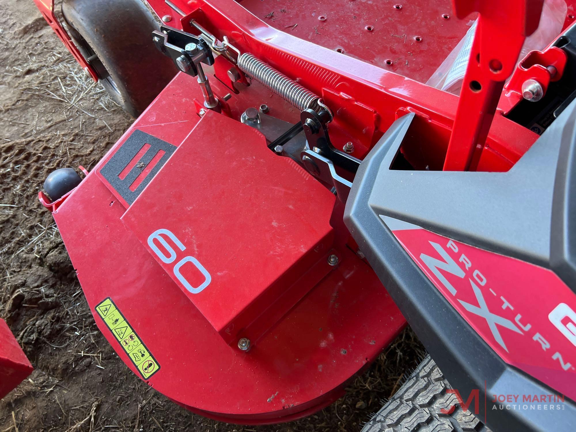 NEW GRAVELY ZX60 ZERO TURN MOWER