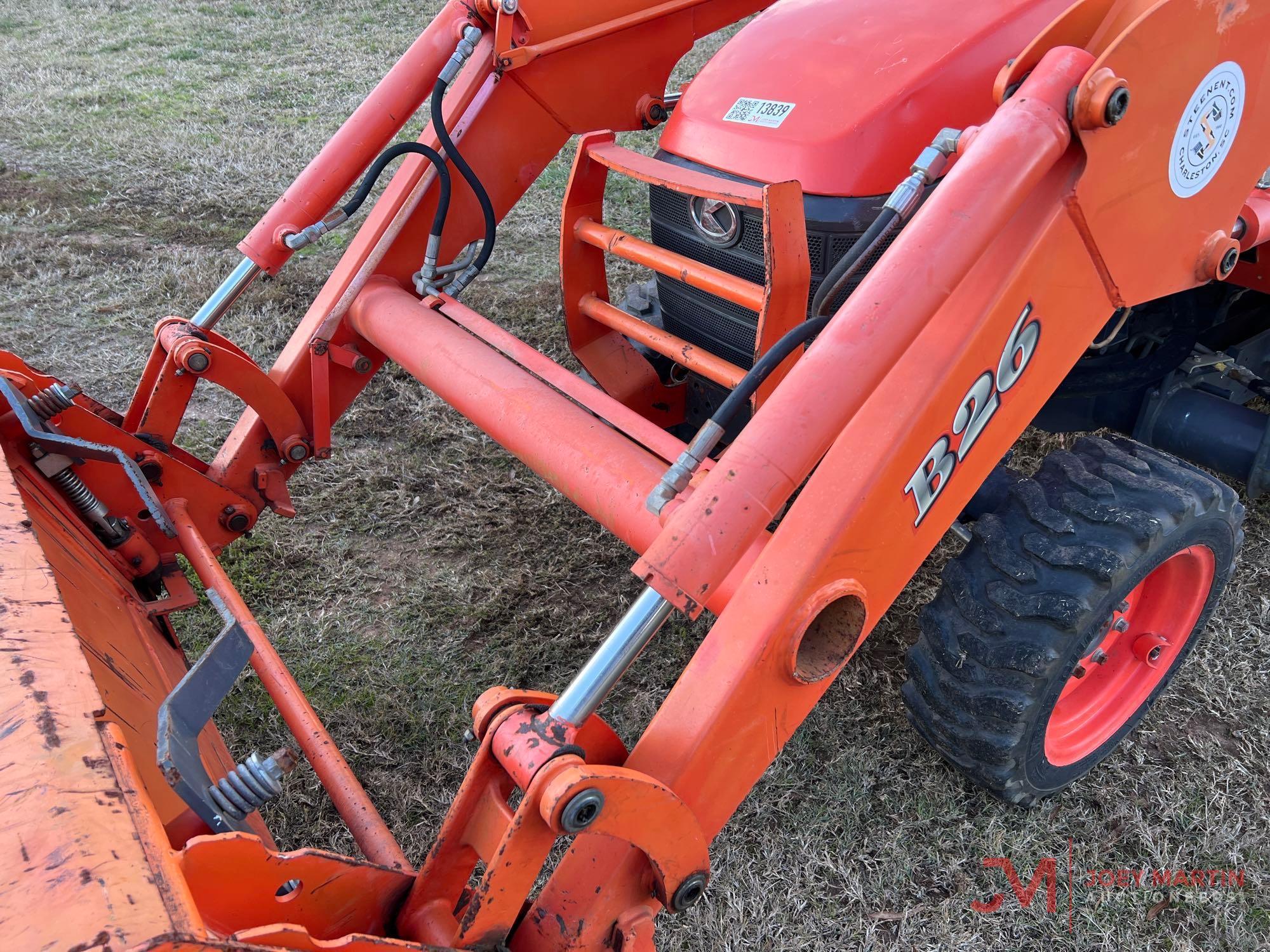 2013 KUBOTA B26 LOADER BACKHOE