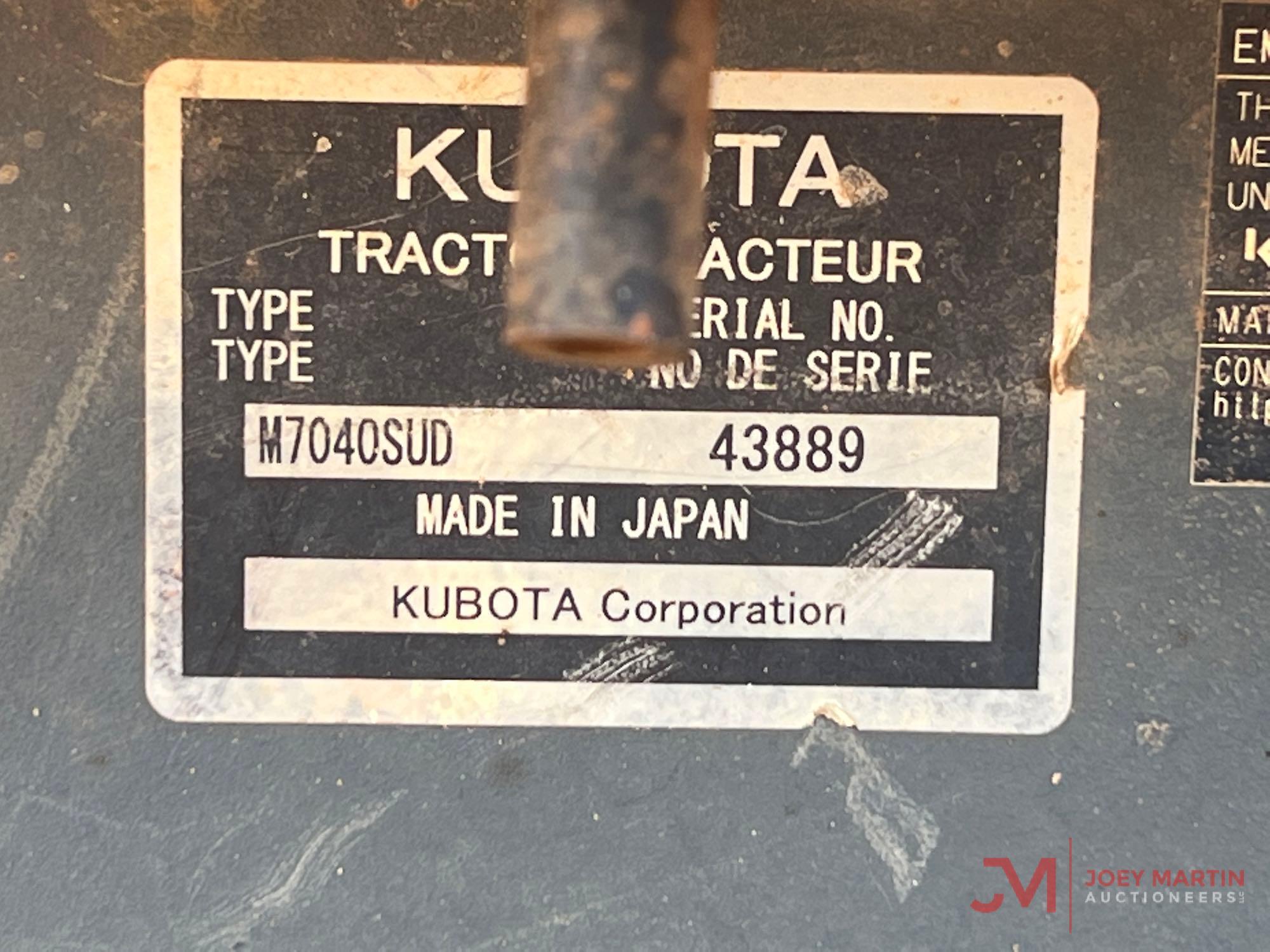 KUBOTA M7040SU UTILITY TRACTOR