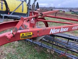 NEW IDEA 4150 SIDE DELIVERY HAY RAKE WITH DOLLY