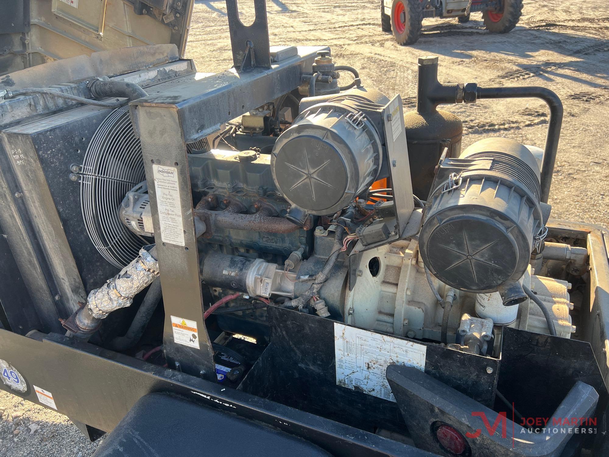 2012 DOOSAN C185 TOWABLE AIR COMPRESSOR