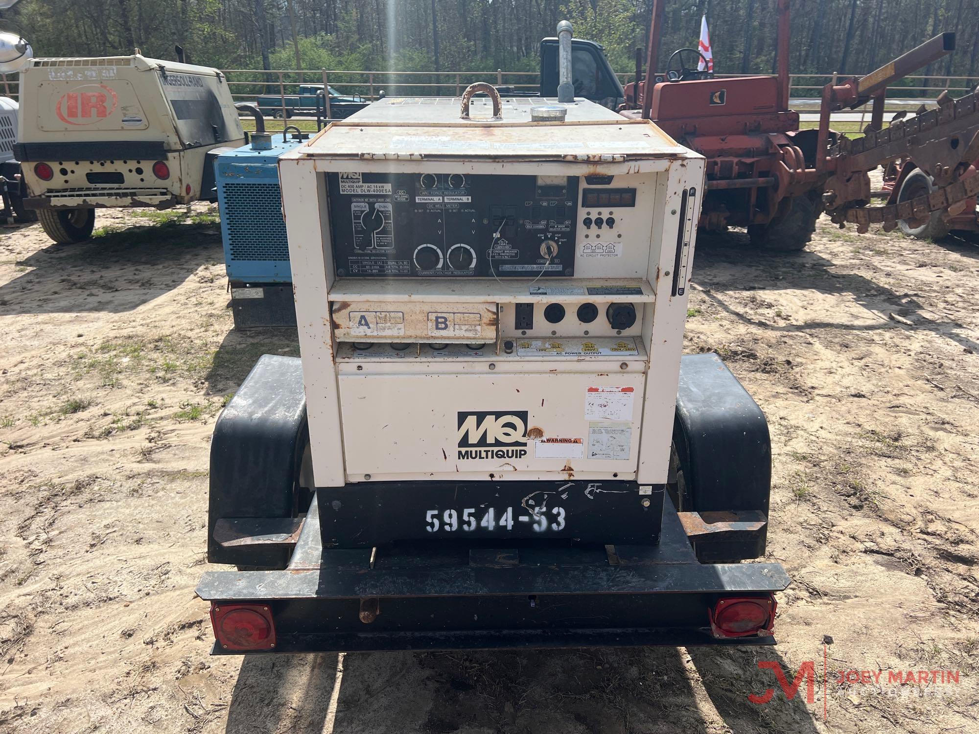 2012 MULTIQUIP WHISPERWELD DLW-400 ESA TOWABLE WELDER/GENERATOR