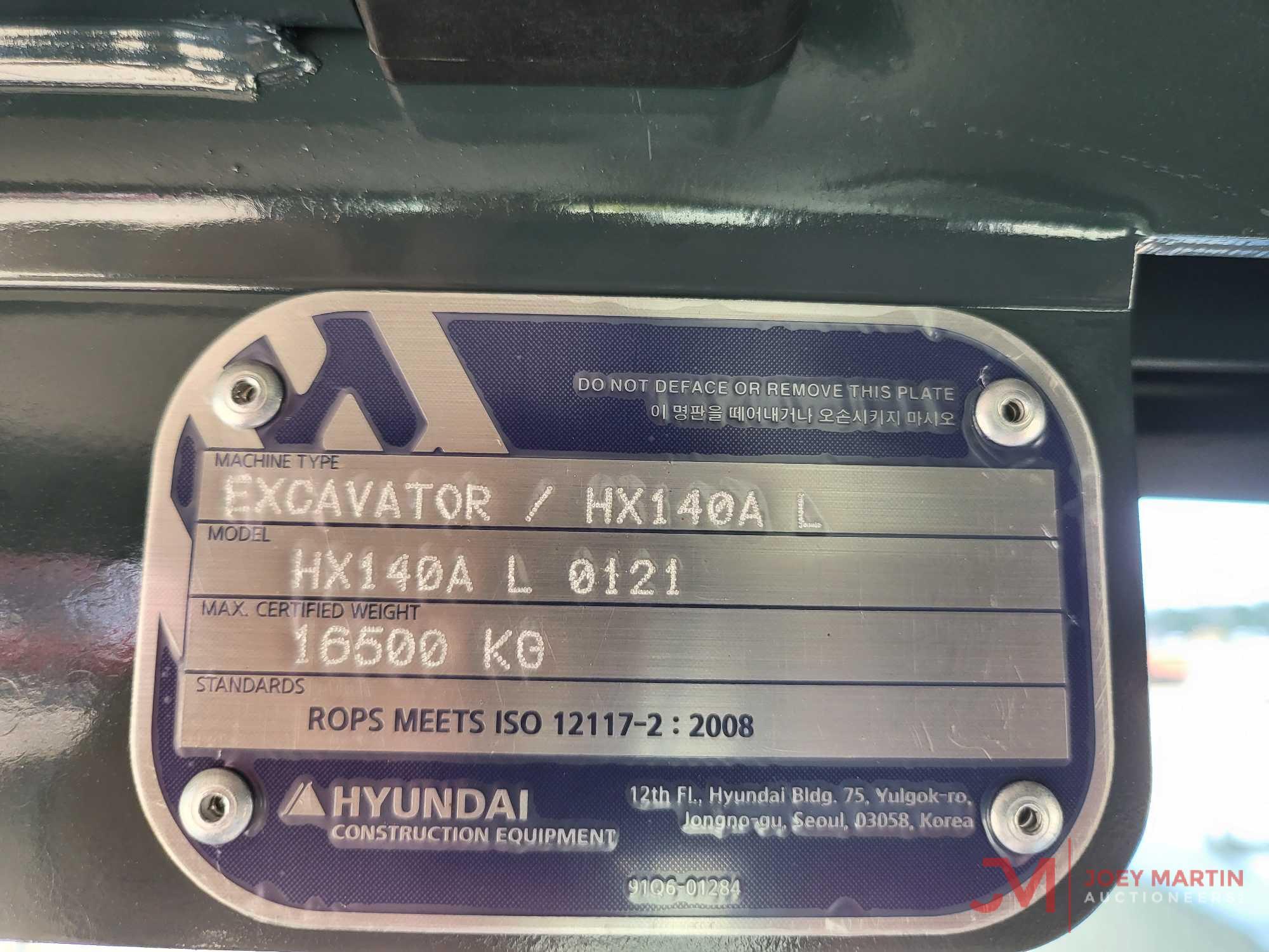 UNUSED 2022 HYUNDAI HX140AL HYDRAULIC EXCAVATOR