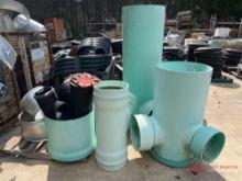 LOT OF VARIOUS PIPE AND FITTINGS
