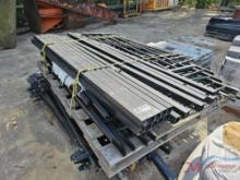 PALLET OF METAL FENCING AND POSTS