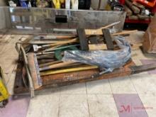 ROLLING SHOP CART WITH VARIOUS HAND TOOLS