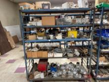 ROLLING SHELF OF VARIOUS PIPE FITTINGS AND PARTS