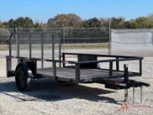 NEW UNUSED 2023 DMM MANUFACTURING 81" X 12' SINGLE AXLE UTILITY TRAILER