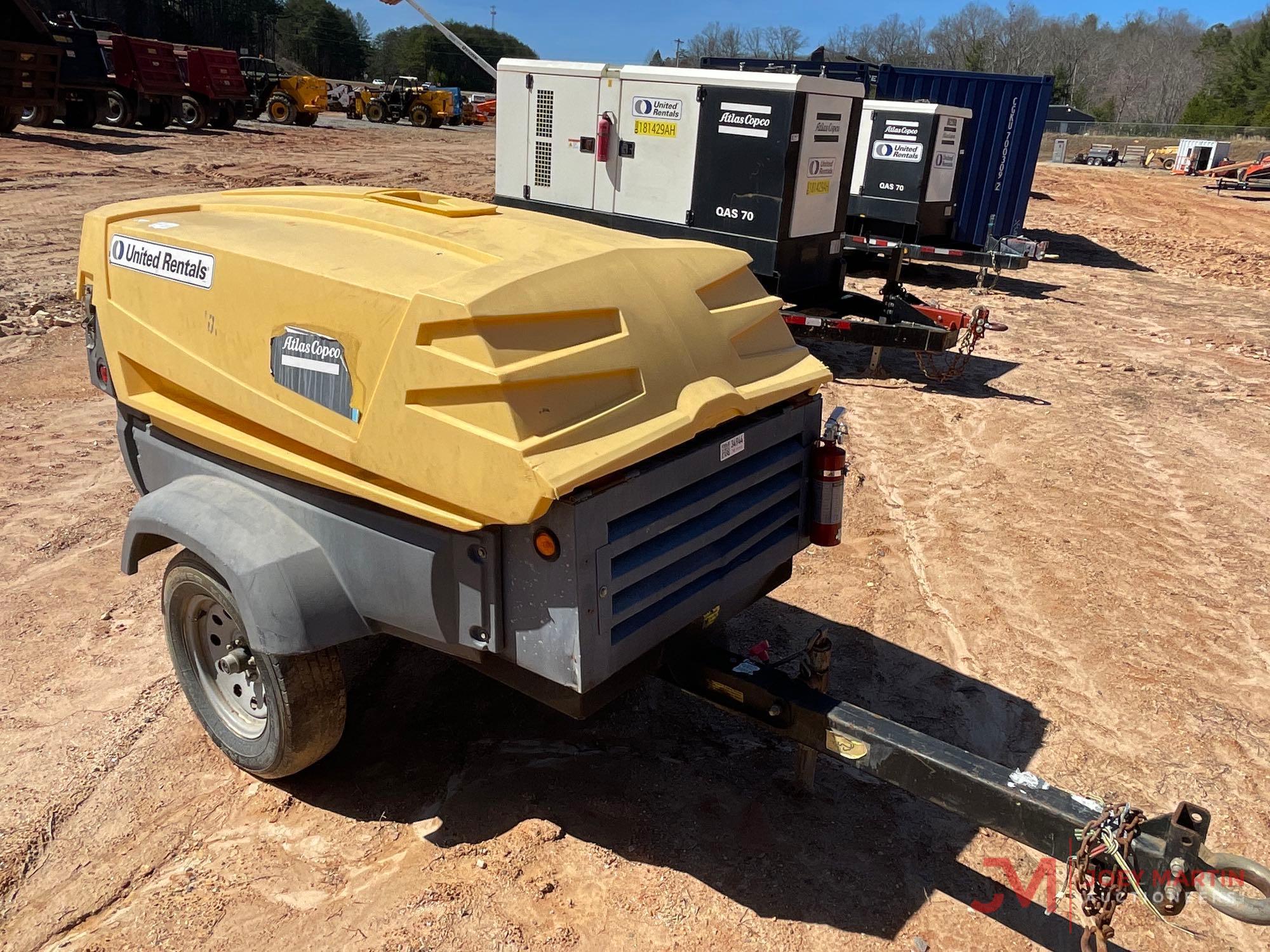 2018 ATLAS COPCO XAS 185 KD7 TOWABLE AIR COMPRESSOR