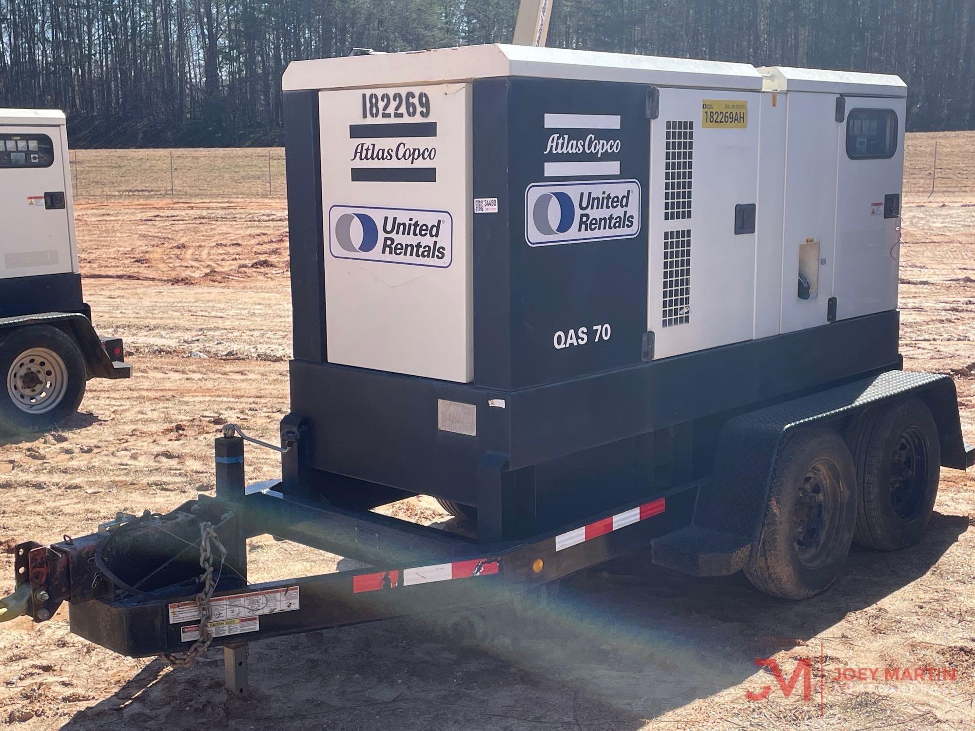 2016 ATLAS COPCO TOWABLE GENERATOR