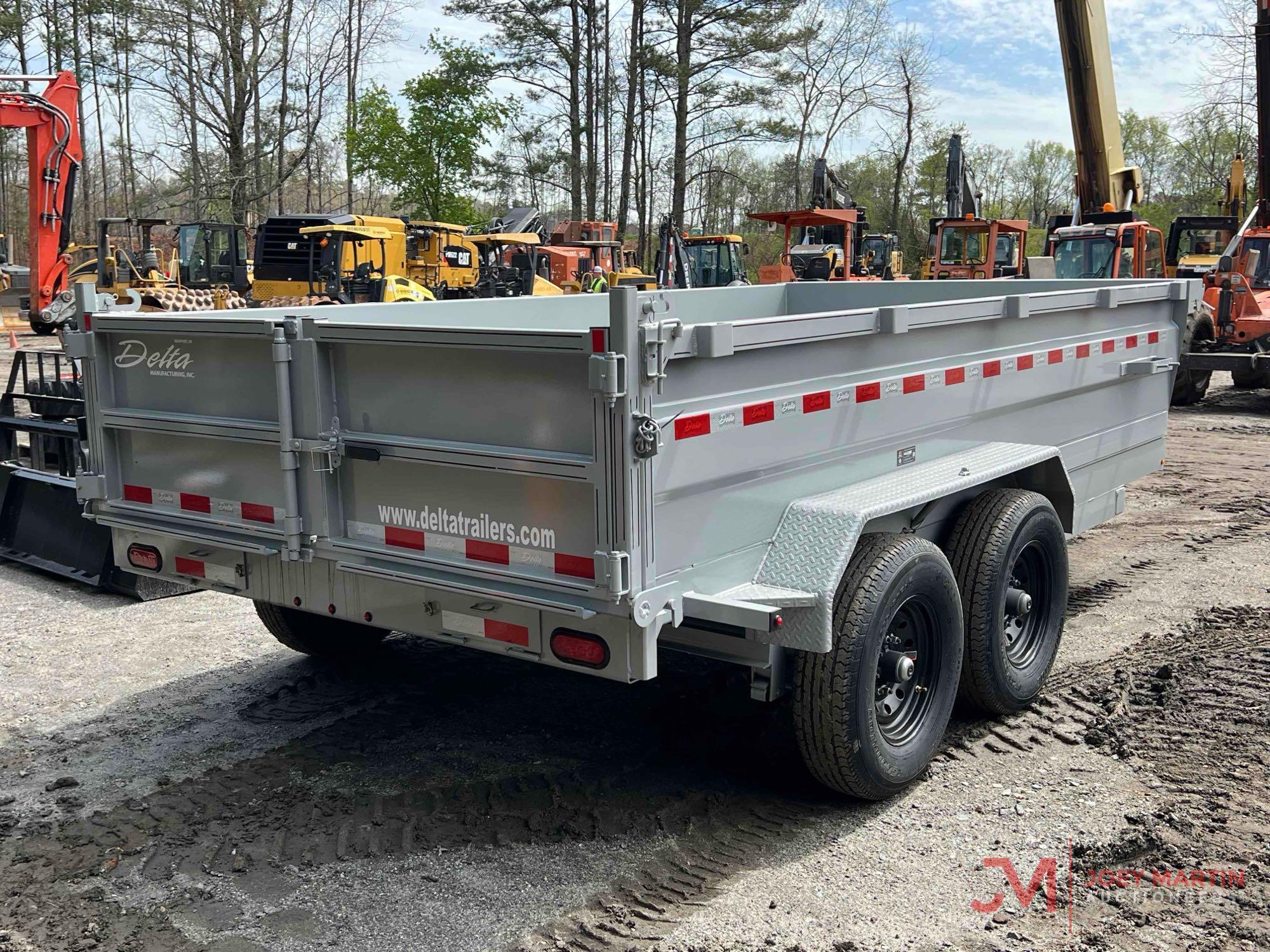 NEW 2024 DELTA 27NBD 14' X 84" T/A DUMP TRAILER