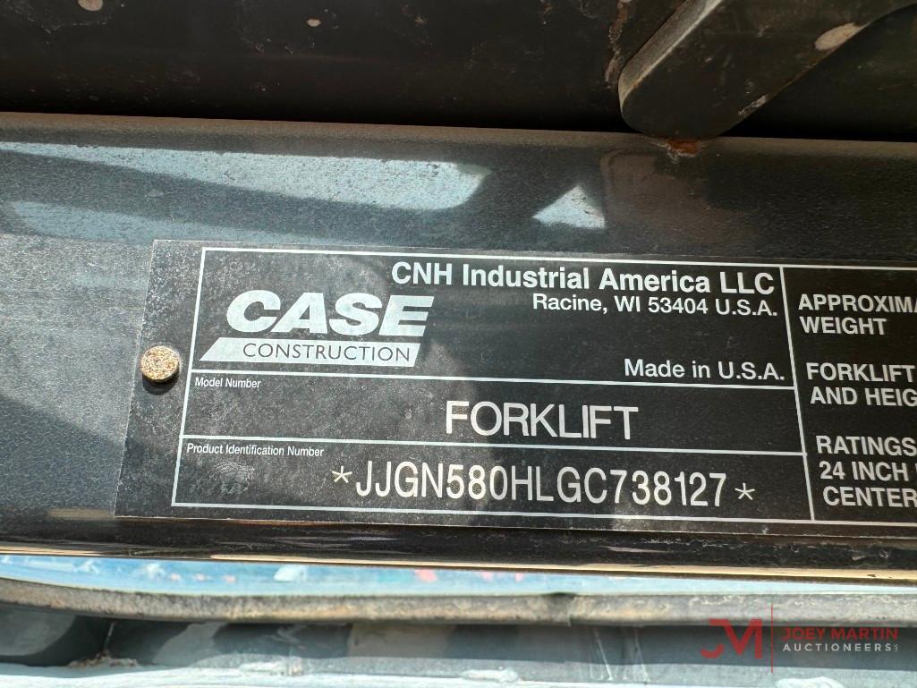 2016 CASE 586H ROUGH TERRAIN FORKLIFT