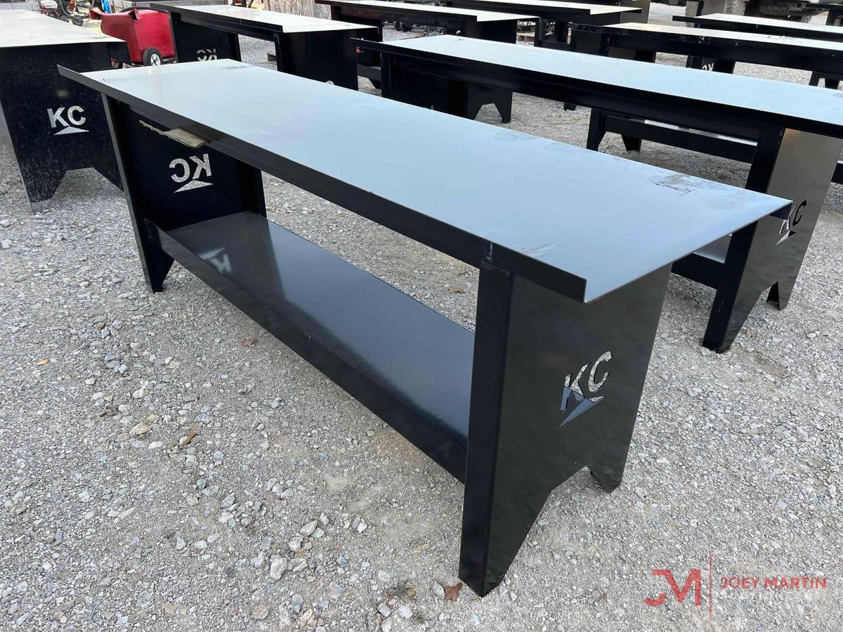 UNUSED 90" KC STEEL WORK BENCH