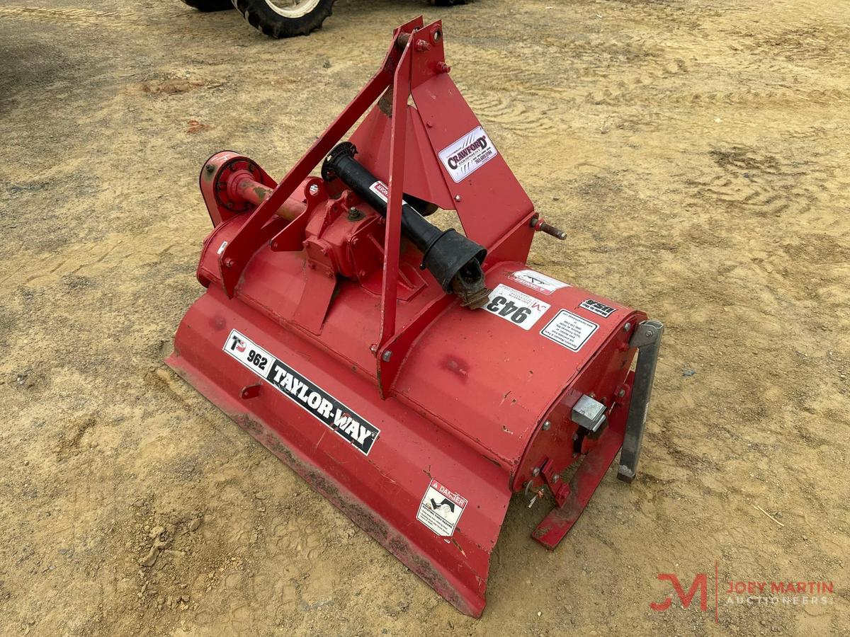 48" TAYLOR-WAY 3PH TILLER ATTACHMENT