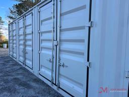 NEW 1-TRIP 40' SHIPPING CONTAINER, 4 SIDE DOORS