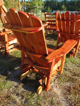 Amish Built Red Cedar Glider Chair