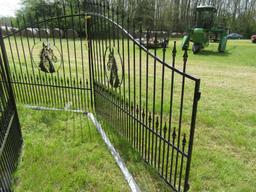 Entry Gates w/Post (Horse) Power Coated