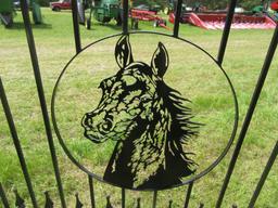 Entry Gates w/Post (Horse) Power Coated