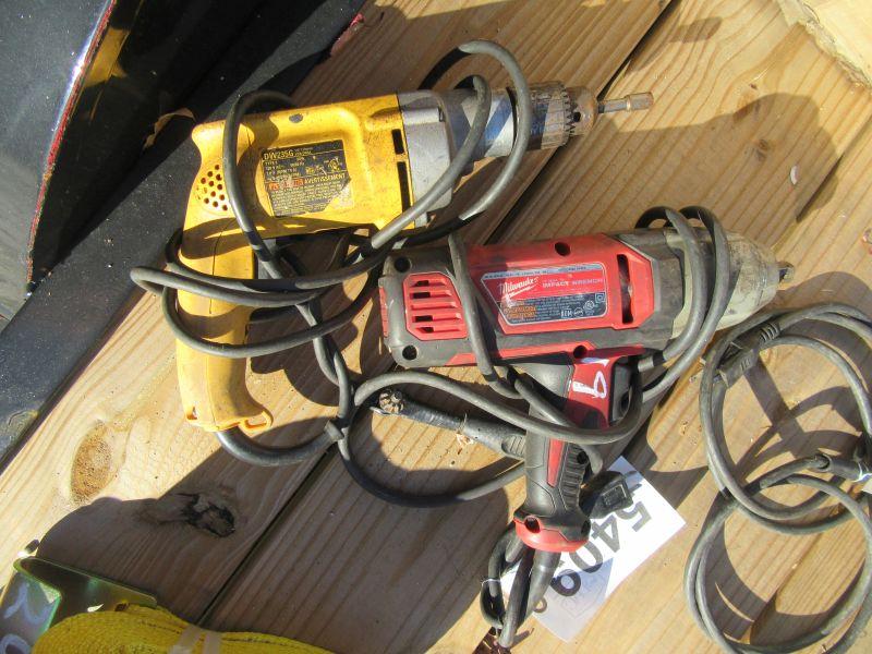 (5409) Milwaukee 1/2 Impact and DeWalt Drill