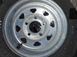 (9100) Pair of 4.80-12  5 Lug Galvanized