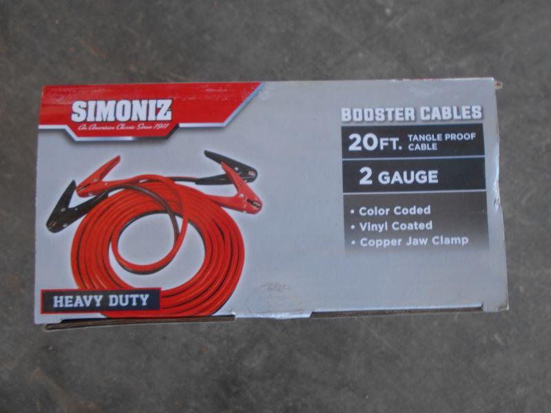 (6058)  Simoniz 20FT Heavy Duty  Booster Cables