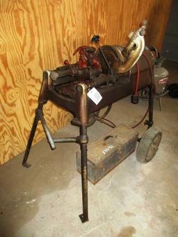 RIDGID PIPE THREADER ON CART,