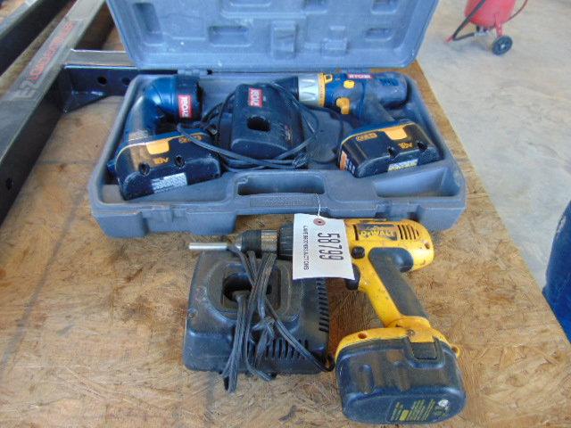 RYOBI 18 VOLT DRILL LIGHT COMBO,