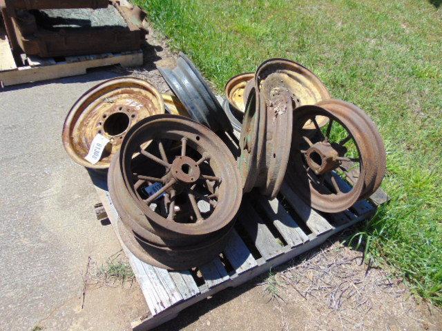 JOHN DEERE 6-LUG FRONT WHEELS,