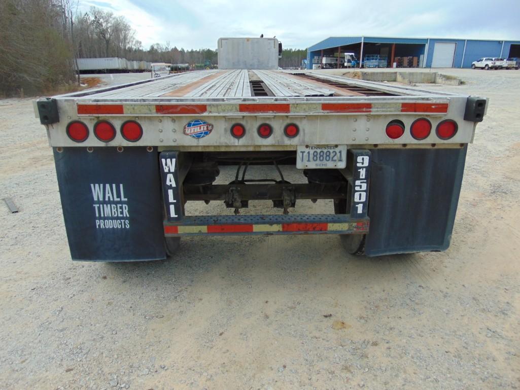 ABSOLUTE 1996 UTILITY FLAT BED TRAILER,