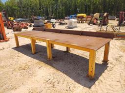 STEEL TABLE 46IN X 13FT LONG