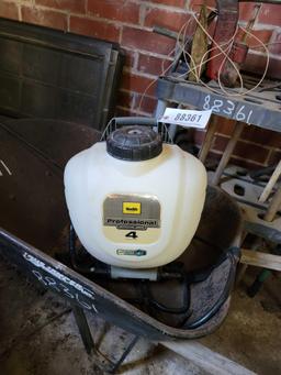 WHEEL BARROW, BACK PACK SPRAYER,