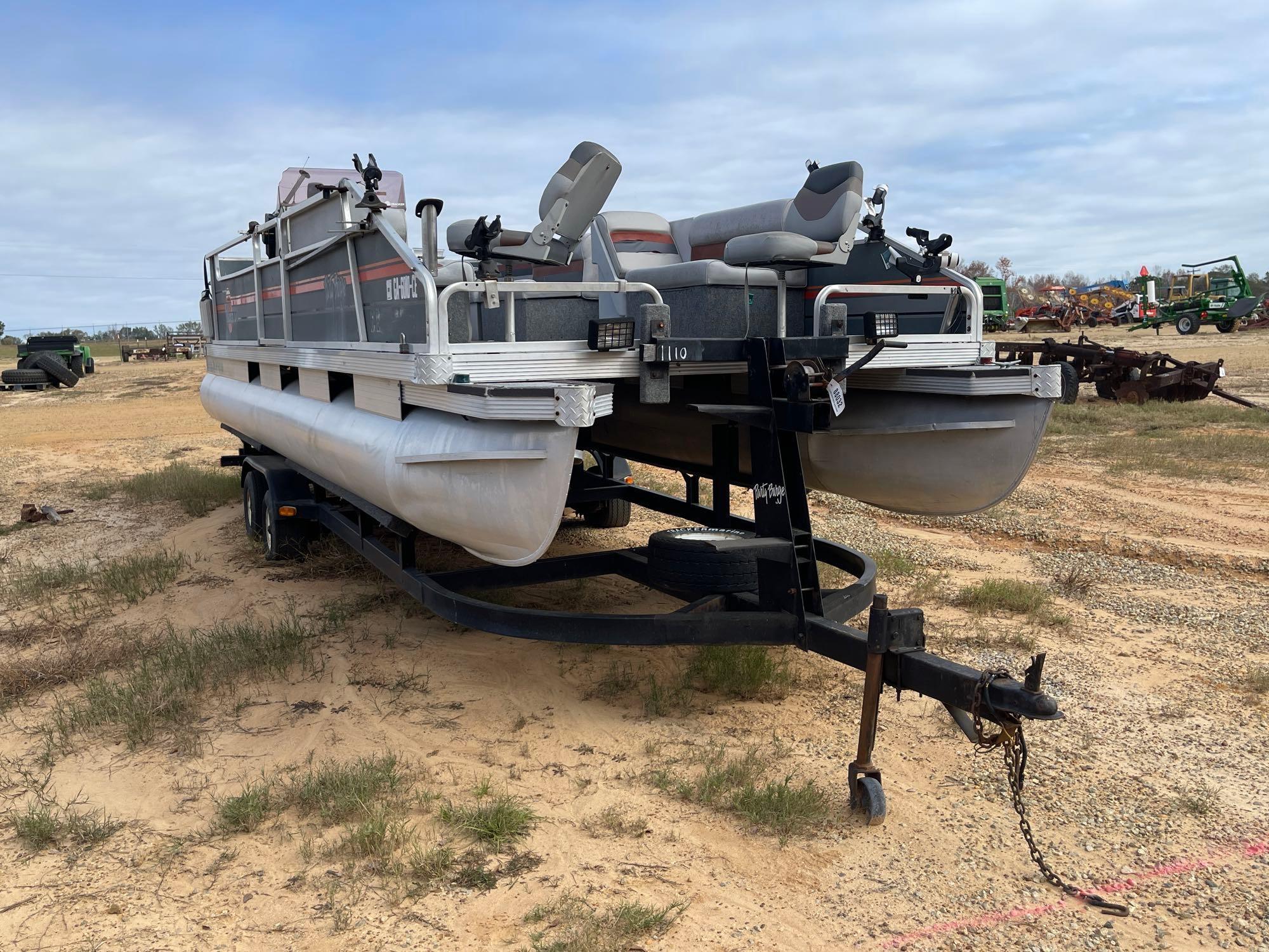 1110 - 1998 SUN TRACKER 24 FT PARTY BARGE PONTOON