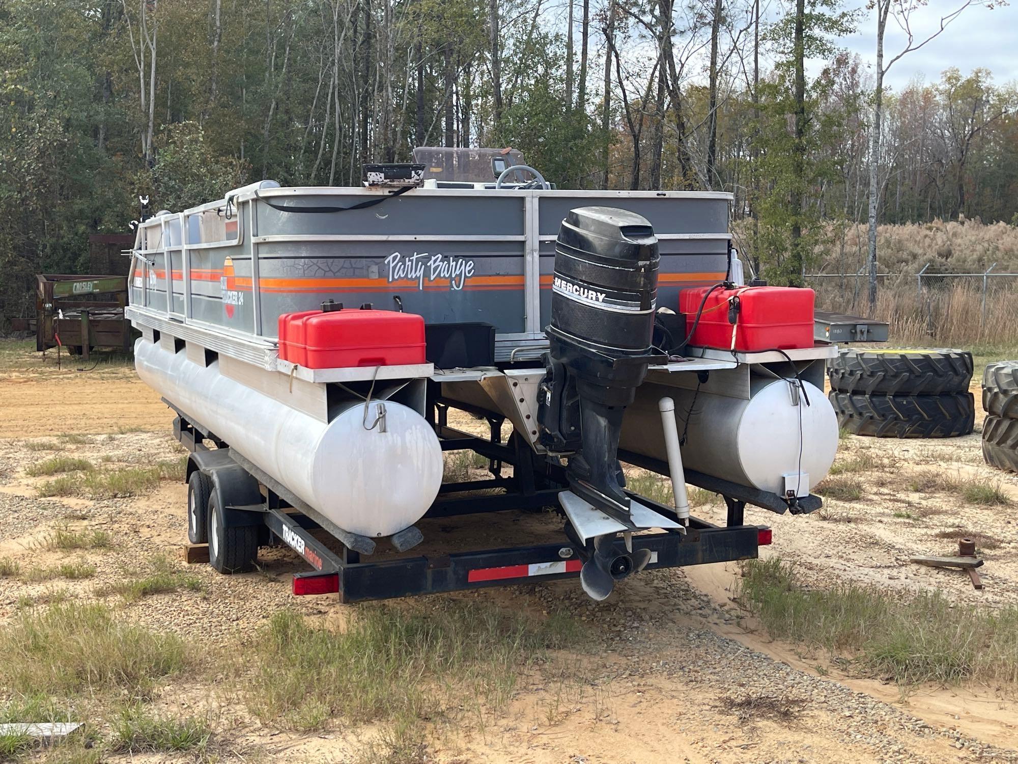 1110 - 1998 SUN TRACKER 24 FT PARTY BARGE PONTOON