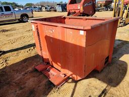 FORK LIFT TRASH CAN ORANGE