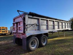 1338 - 2000 TRAVIS 37' WEGIS ALUMINUM DUMP TRAILER