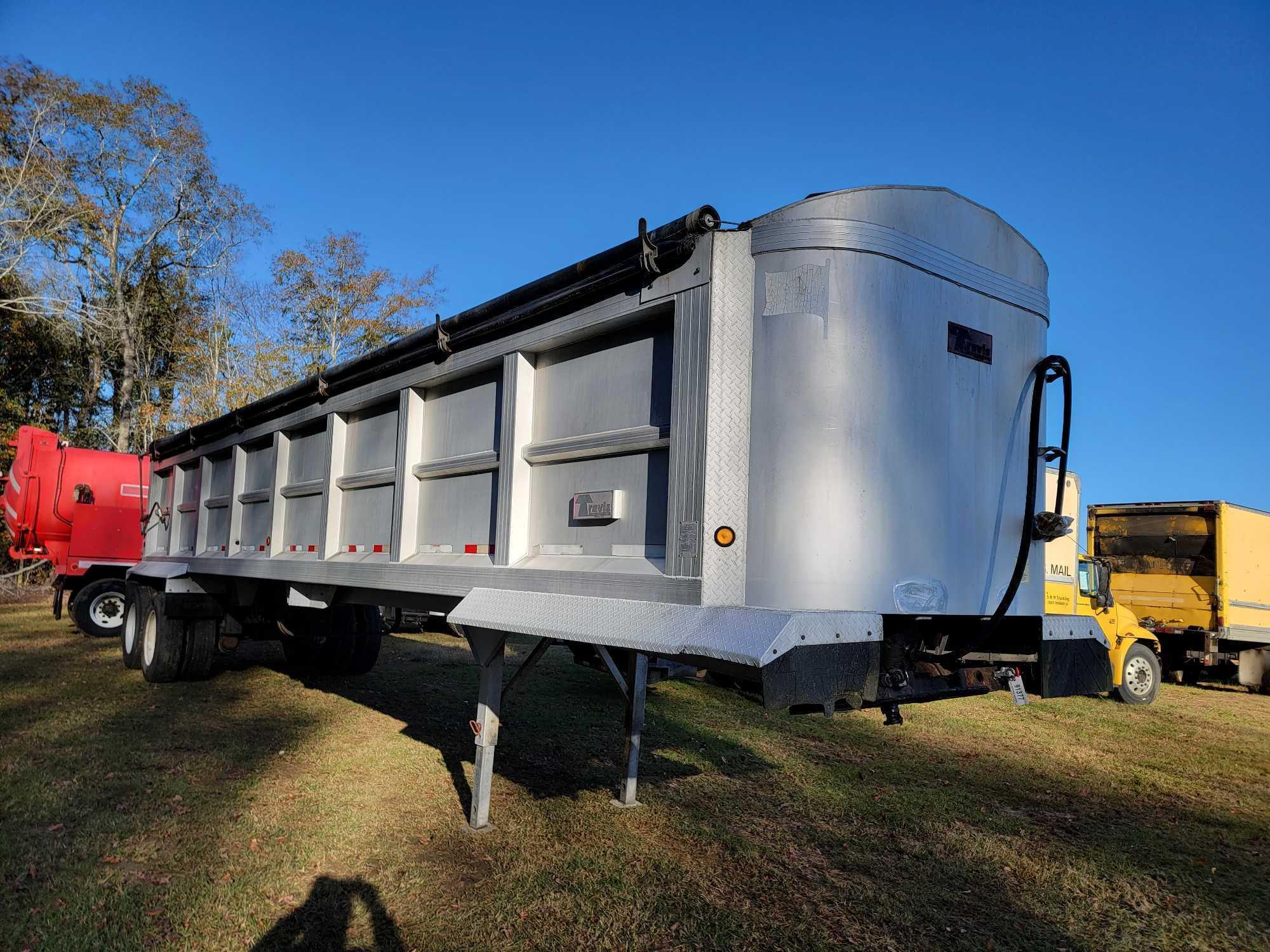 1338 - 2000 TRAVIS 37' WEGIS ALUMINUM DUMP TRAILER