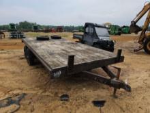 1032 - 92" X 16' DUAL AXLE HOMEMADE TRAILER