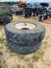 448 - 2 - 14.00-24 TIRES & RIMS