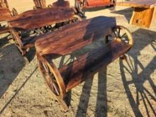 782 - ABSOLUTE - WAGON WHEEL BENCH