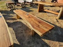 802 - ABSOLUTE - TEAK WOOD 8' BENCH