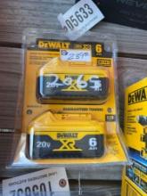 ABSOLUTE - DEWALT 2 PK 20V BATTERY