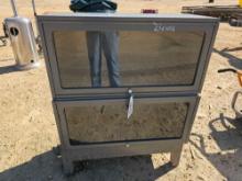 METAL AND GLASS CABINET
