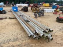 2665 - 16 PC 4" X 30' IRRAGATION PIPE & MISC