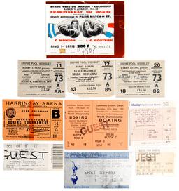 A collection of approx. 125 boxing tickets, mostly from the 1980s & 1990s,
